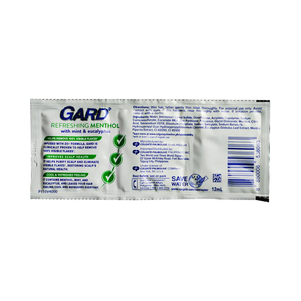 Gard Shampoo Refreshing Menthol 14ml x 12's ( 1 Doz ) - Image 2