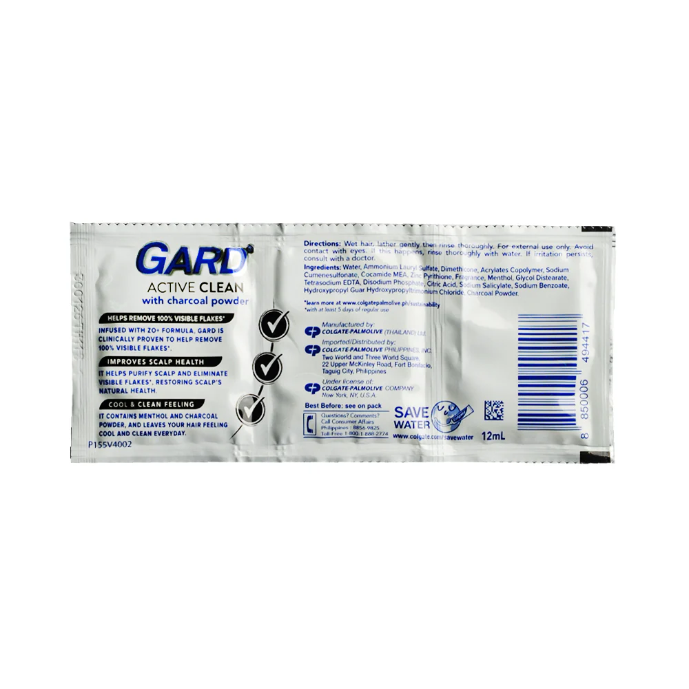 Gard Shampoo With Conditioner Charcoal 12ml x 12's - Image 2