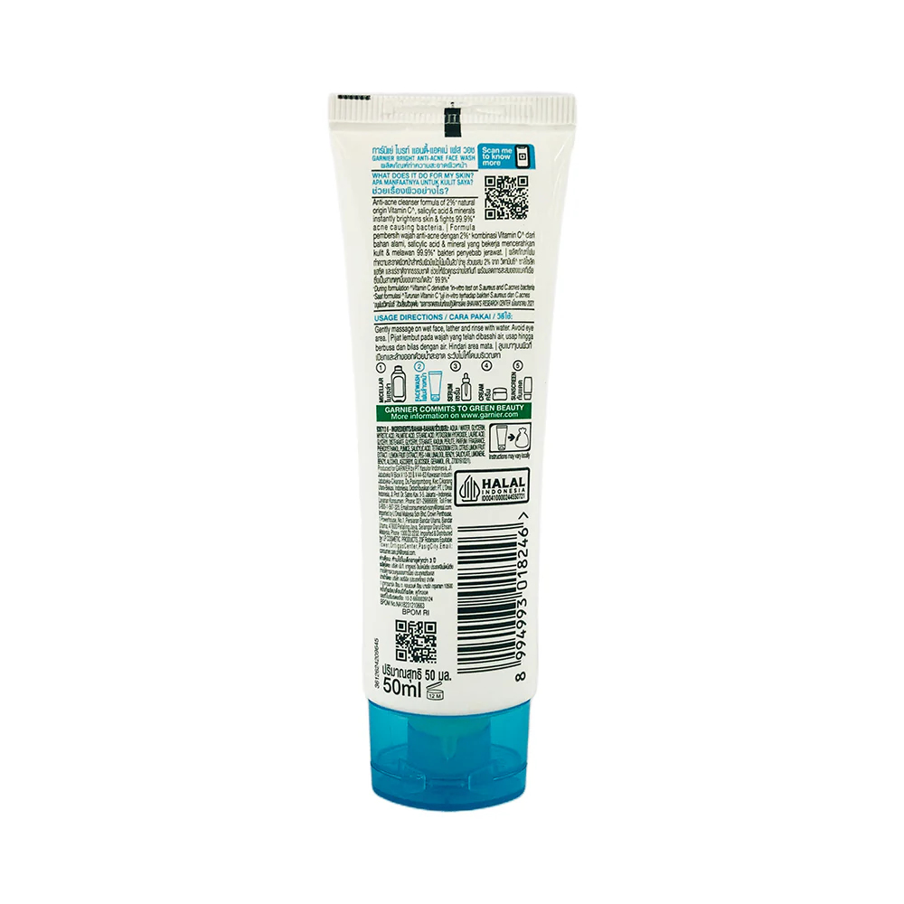 Garnier Bright Anti Acne Facial Wash - Image 2
