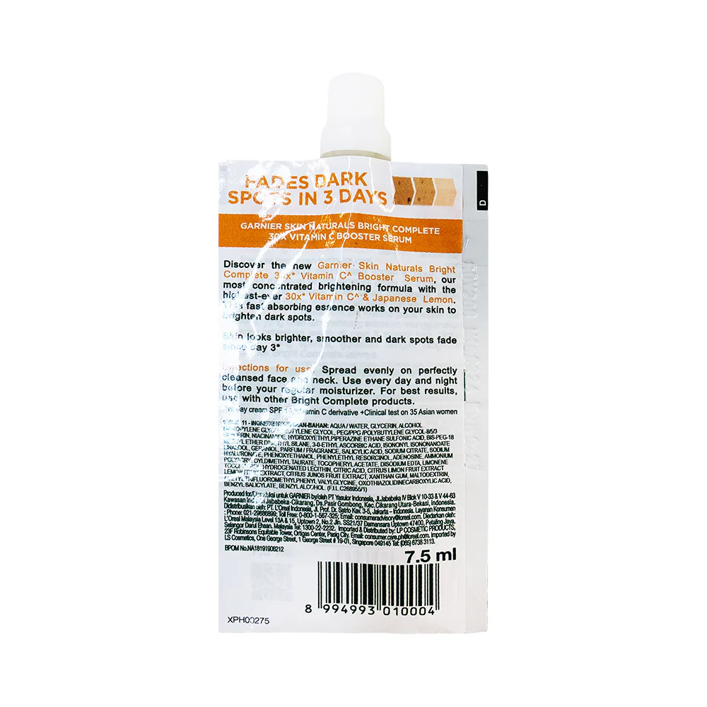 Garnier Bright Complete Dark Spot Booster Serum 7.5ml - Image 2