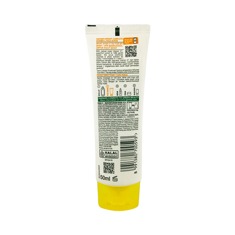 Garnier Bright Complete Vitamin C Face Scrub - Image 2