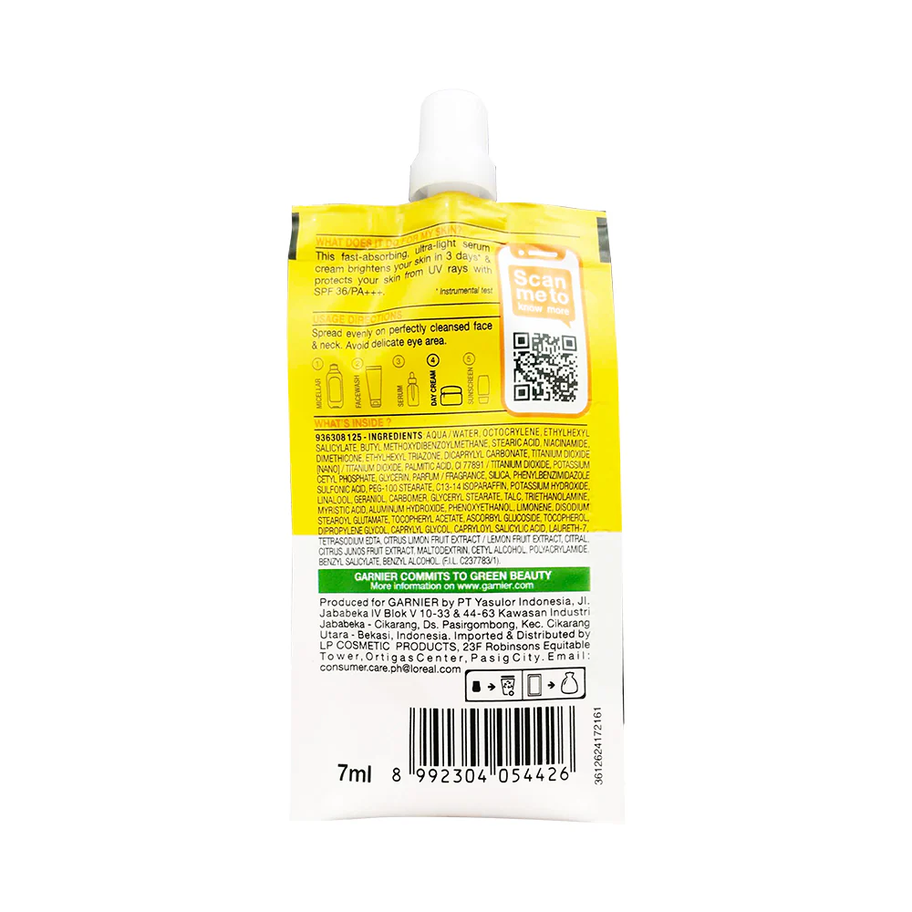 Garnier Light Complete SPF 36 PA+++ Cream 7ml - Image 2