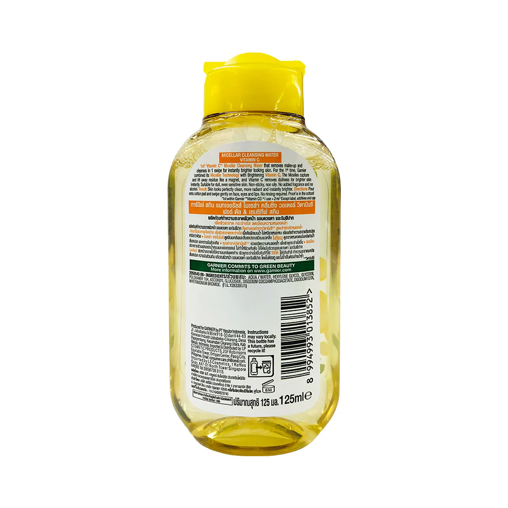 Garnier Micellar Cleansing Water Vitamin C 125ml - Image 2