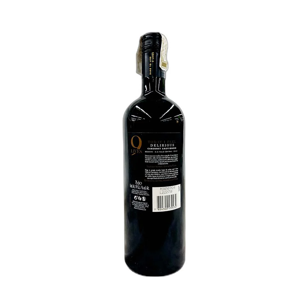 Gato Negro 9 Lives Reserve Cabernet Sauvignon Red Wine 750ml - Image 3