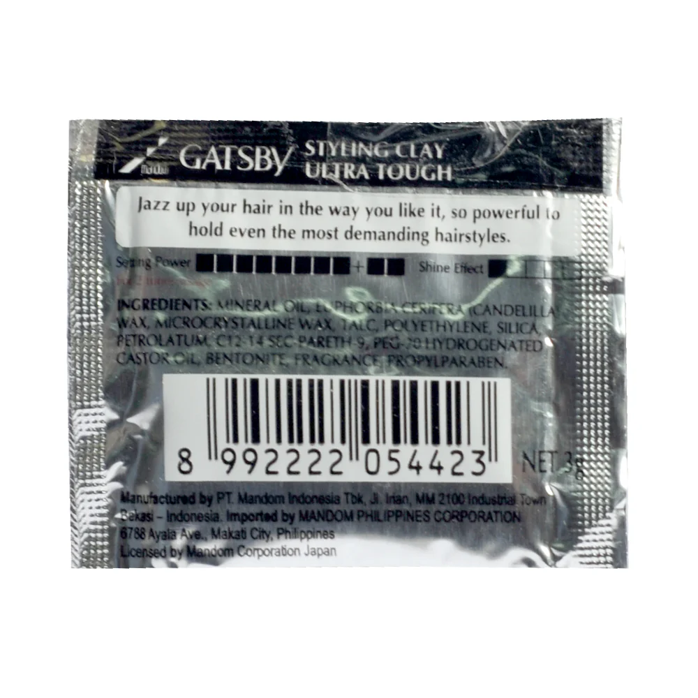 Gatsby Styling Clay Ultra Tough 3g x 12's ( 1 Doz ) - Image 2