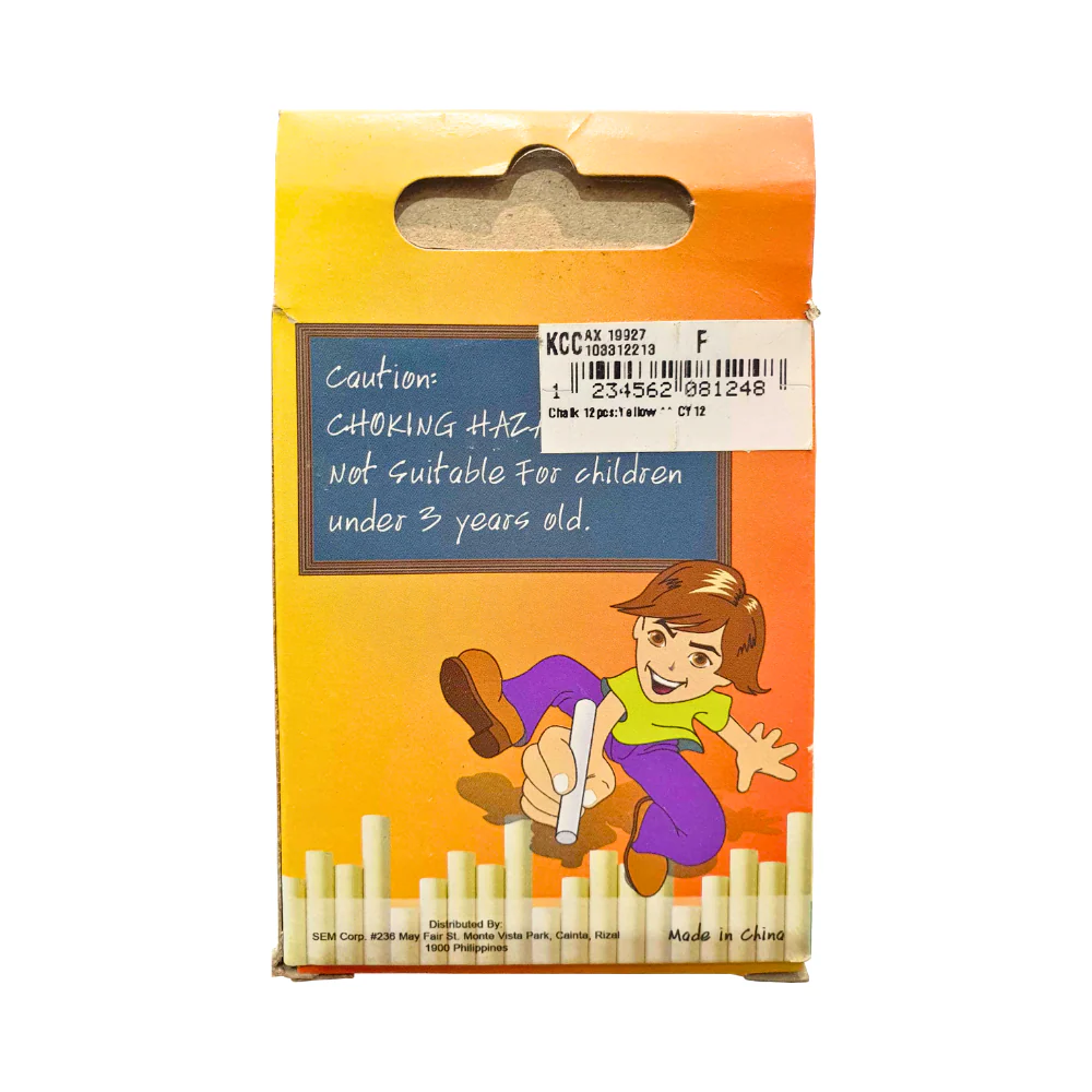 Genius Yellow Chalk 12pcs - Image 2