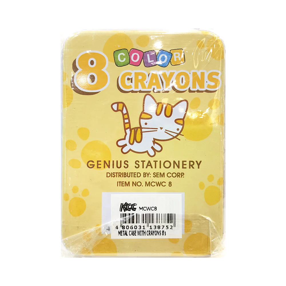 Genius Stationery Metal Case With Crayons - Image 2