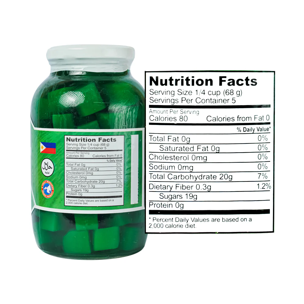 Genrev Special Nata De Coco Green 24oz - Image 2