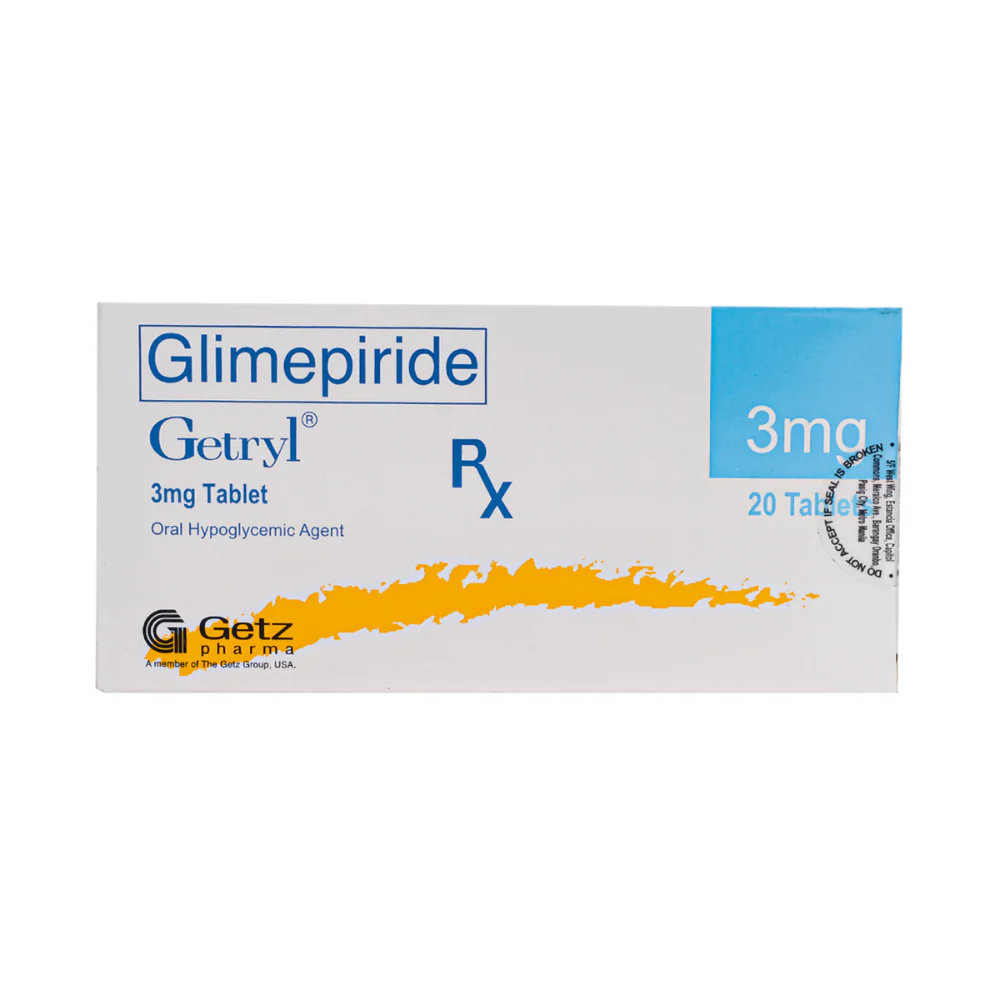 Getryl Glimepiride 3mg Tablet By 1's - Image 2