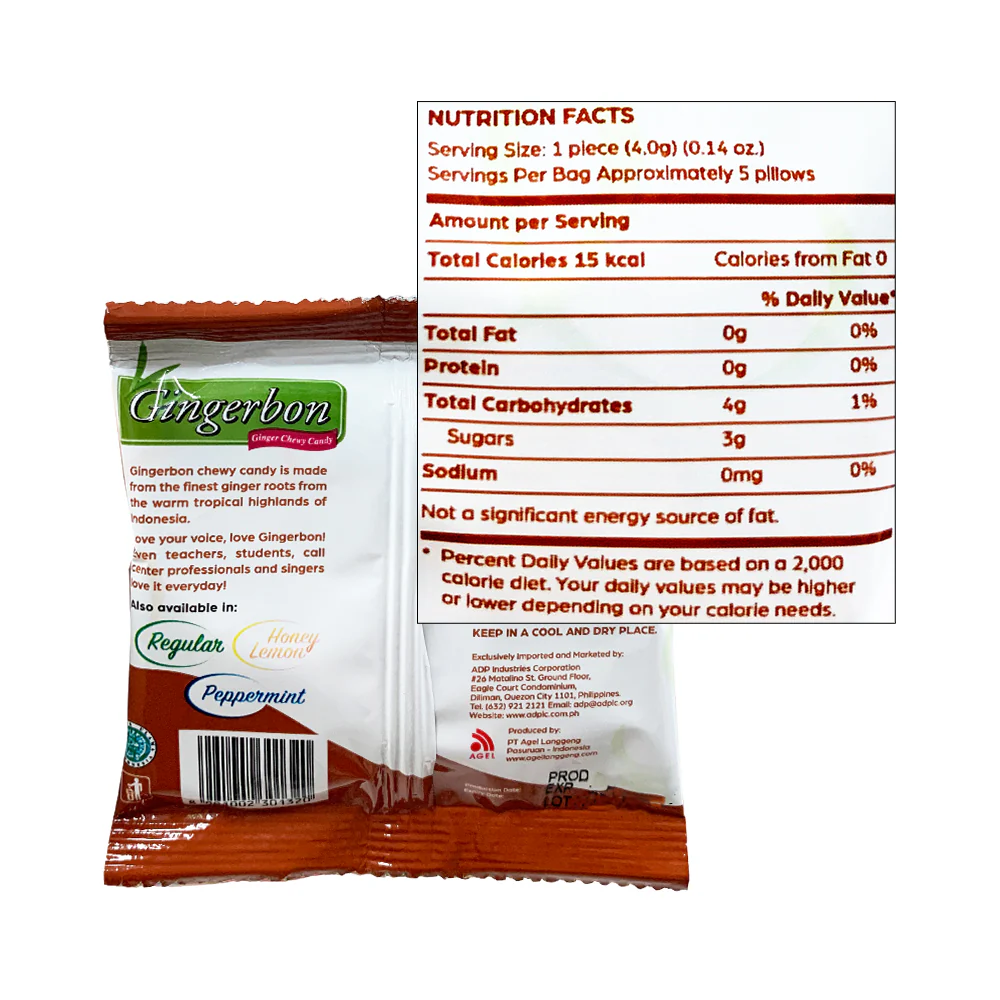 Gingerbon Ginger Sweets Candy Extra Strong 20g - Image 2