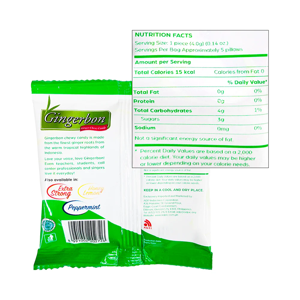 Gingerbon Ginger Sweets Candy Regular 20g - Image 2