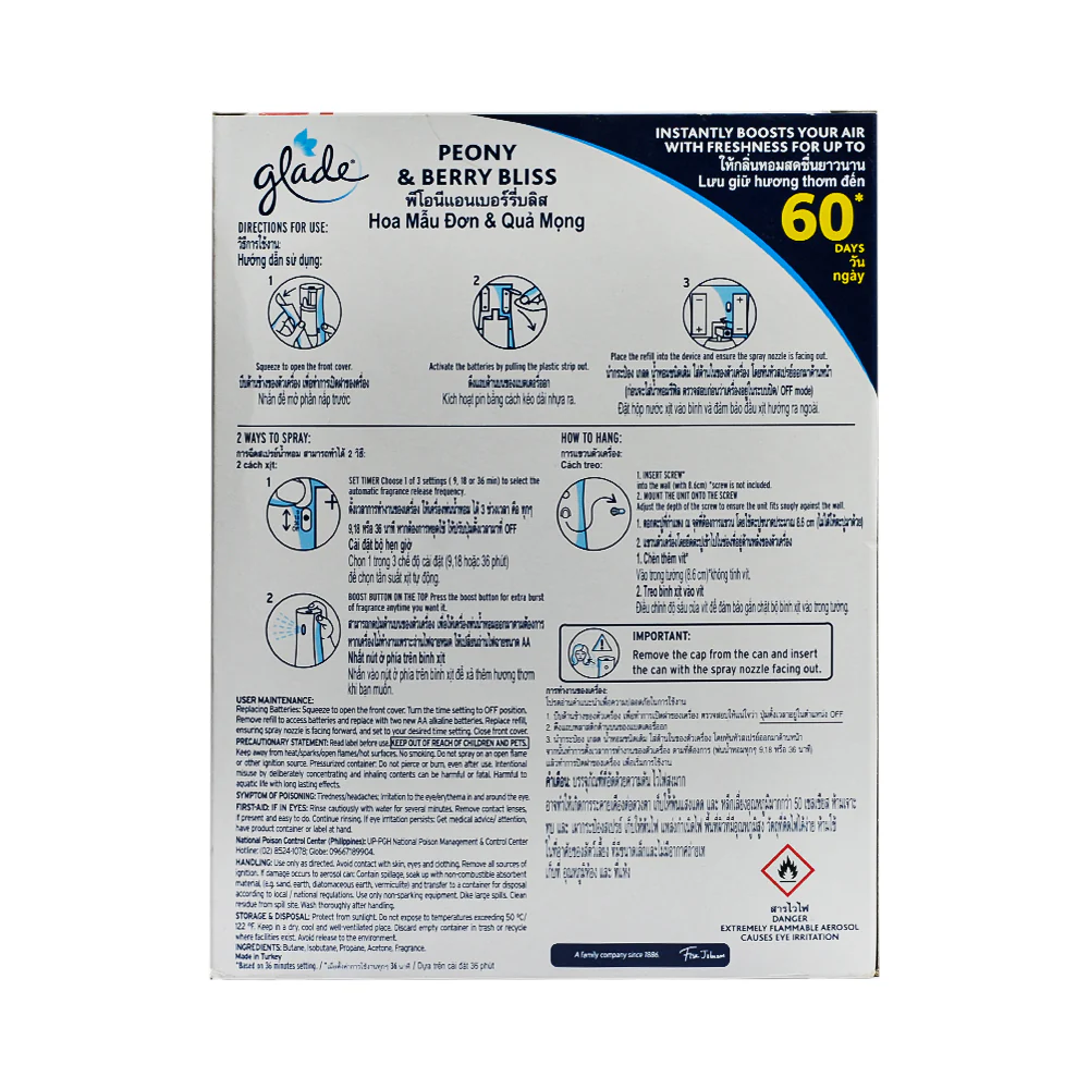Glade Automatic Spray Peony And Berry Primary 175g - Image 2