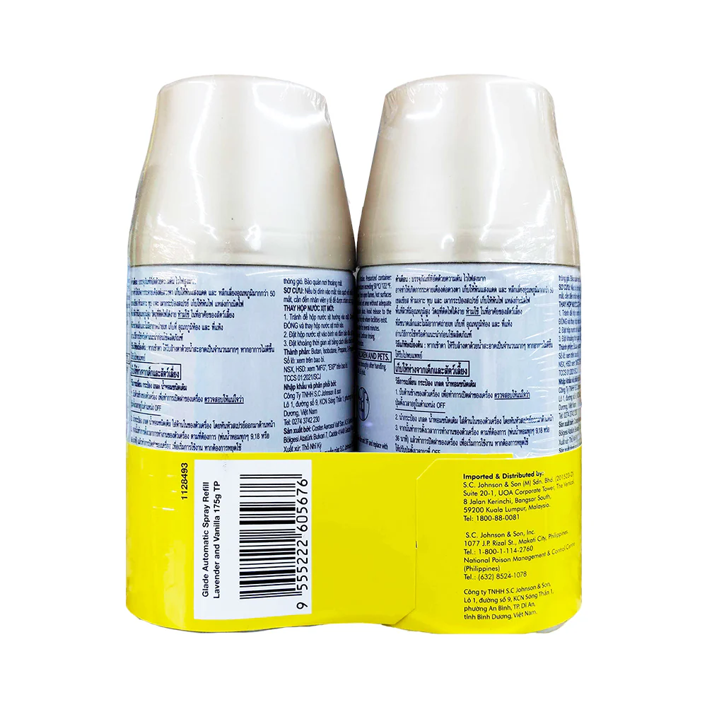 Glade Automatic Spray Refill Lavender And Vanilla Value Twin Pack 175g x 2's - Image 2