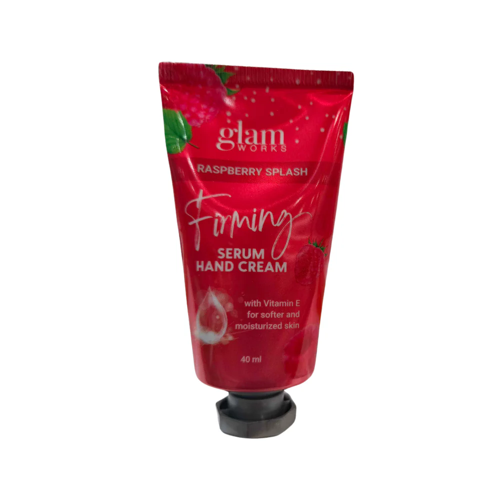 Glam Works Raspberry Splash Firming Serum Hand Cream 40ml - Image 2