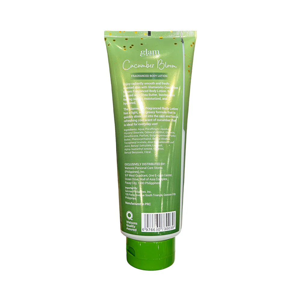 Glam Works Cucumber Bloom Fragranced Body Lotion 400ml - Image 3