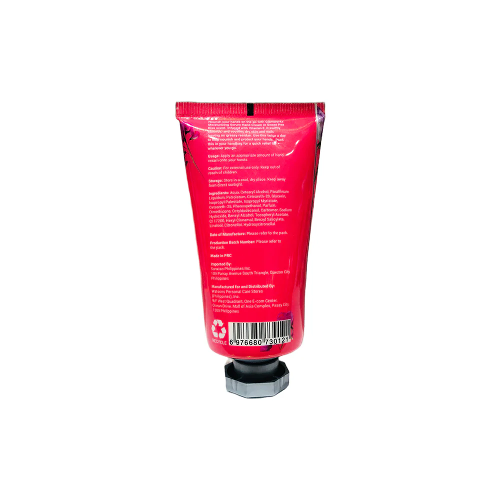 Glam Works Sweet Pea Kiss Moisturizing Serum Hand Cream 40ml - Image 3