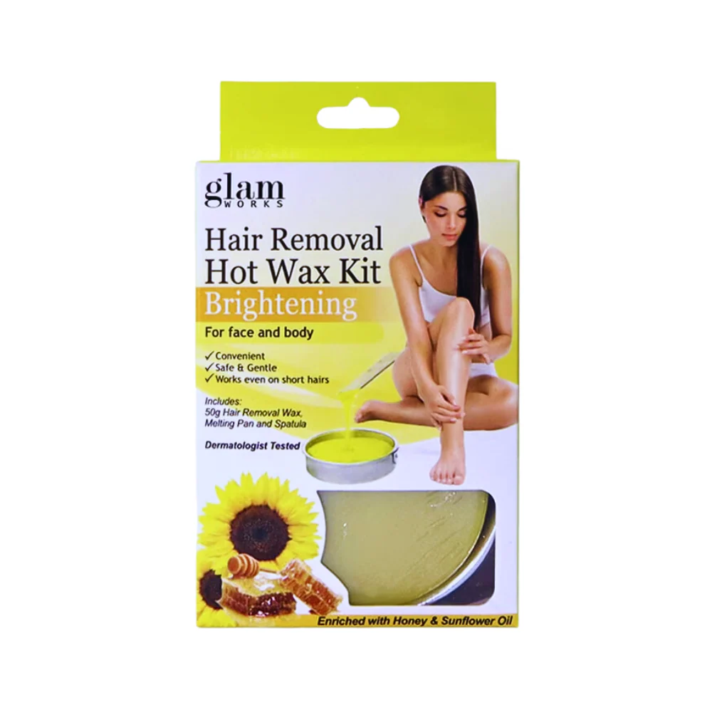 Glamworks Hot Wax Kit Honey And Sunflower Oil 50g - Image 2