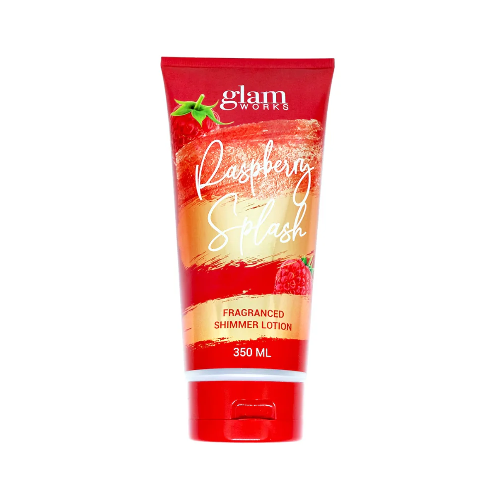 Glamworks Raspberry Splash Fragrance Shimmer Lotion 350ml - Image 2