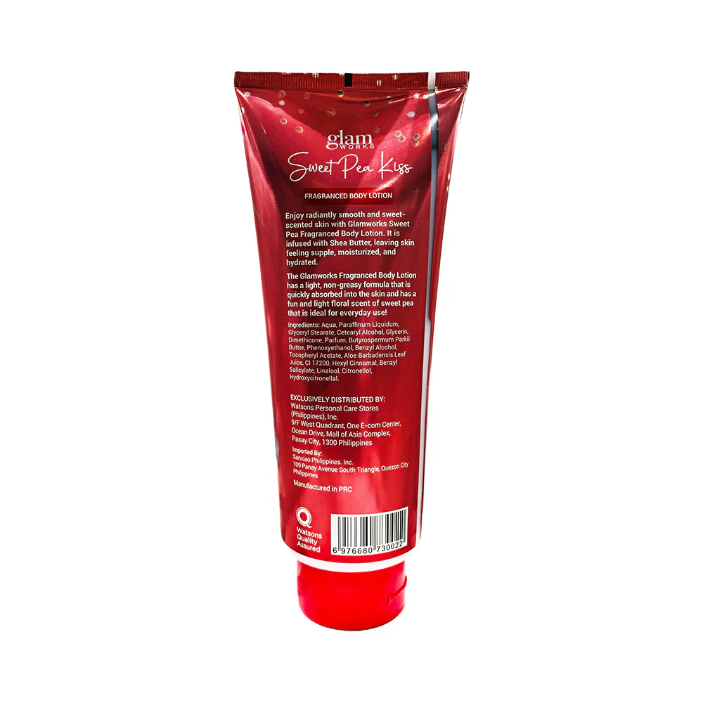 Glamworks Sweet Pea Kiss Fragrance Body Lotion 400ml - Image 3