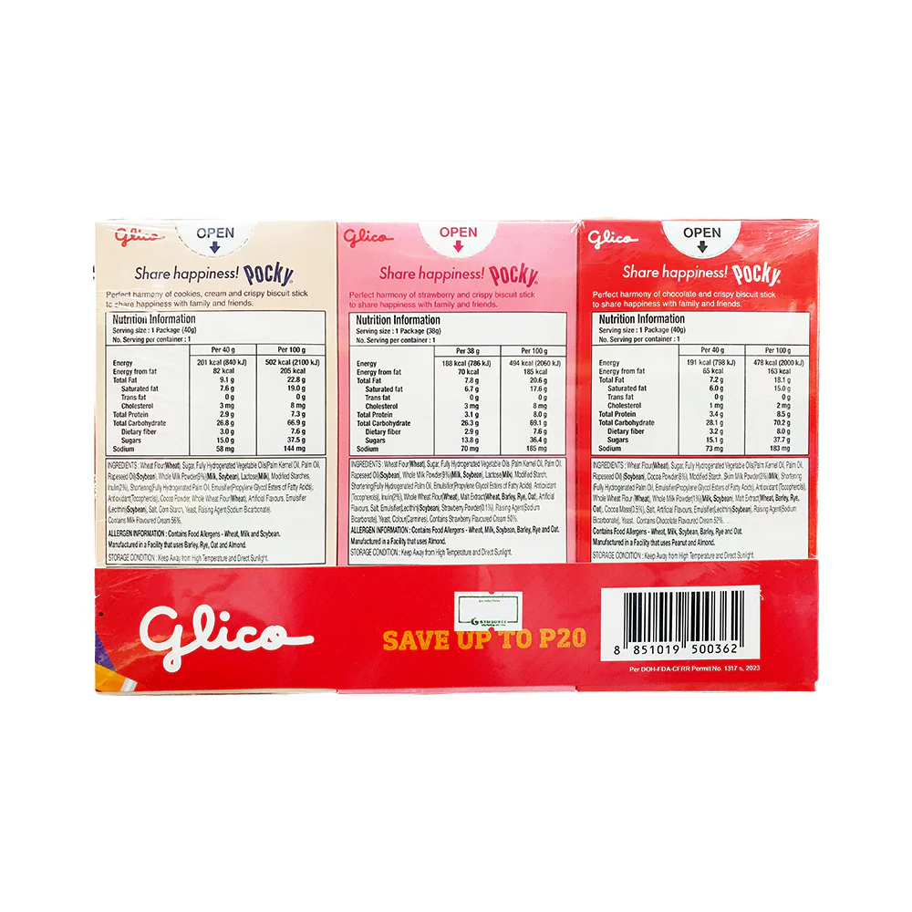 Glico Pocky Assorted 40g x 3's - Image 2