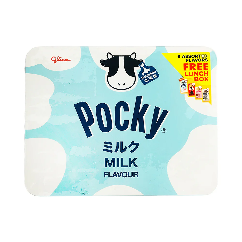 Glico Pocky Biscuit Stick Assorted Flavors 6's + Lunch Box - Image 3