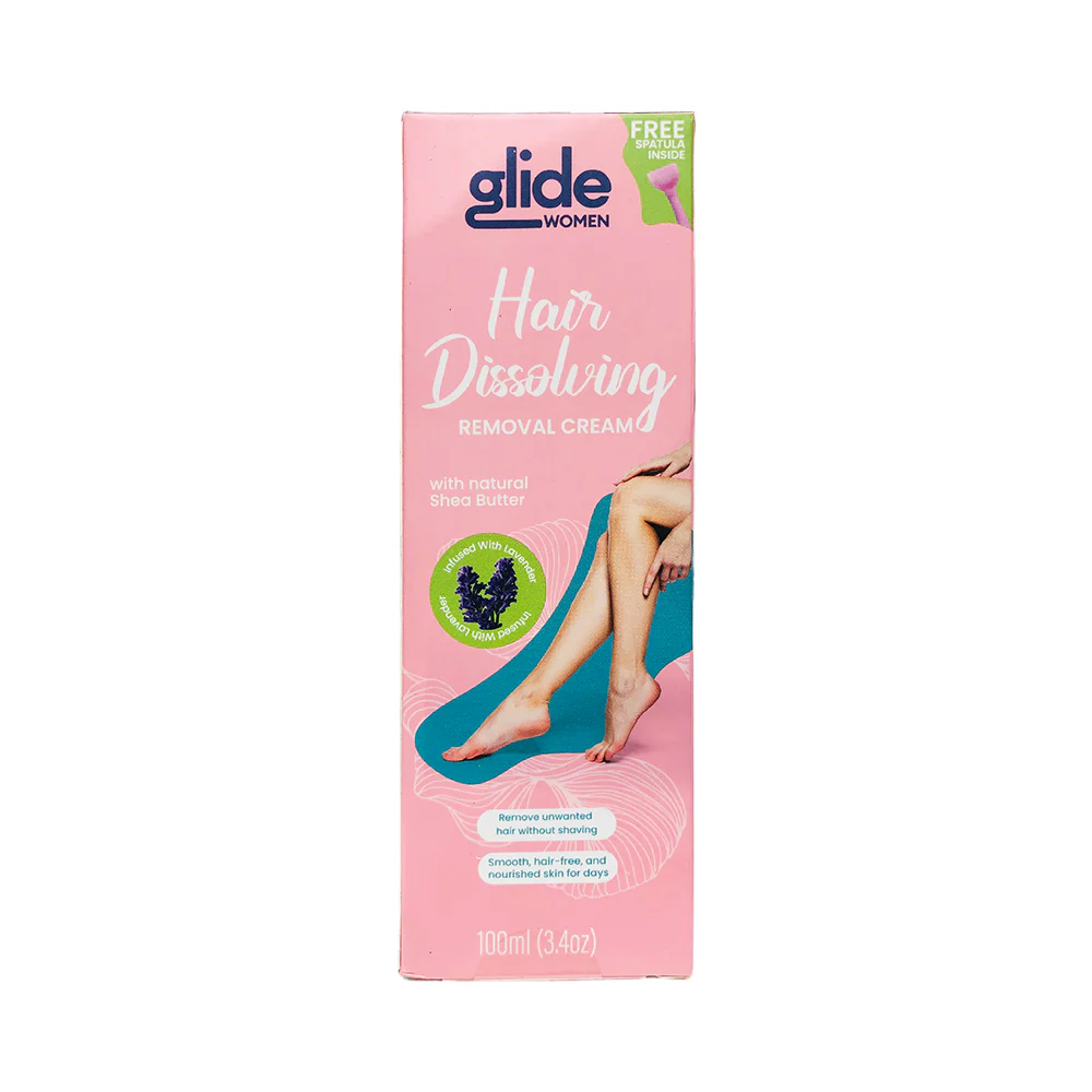 Glide Women Hair Dissolving Removal Cream Shea Butter - Image 2