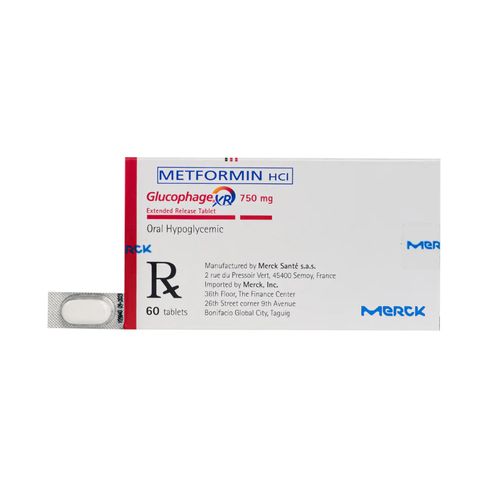 Glucophage XR Metformin HCl 750mg Tablet By 1's - Image 2
