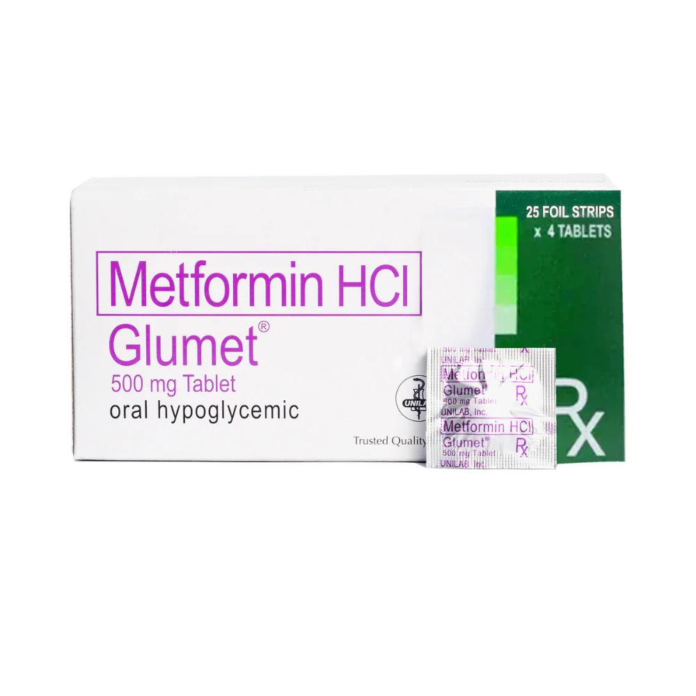 Glumet Metformin Hydrochloride 500mg Tablet By 1's - Image 2