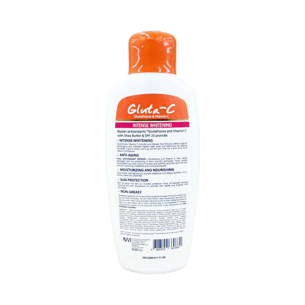 Gluta-C Intense Whitening Body Lotion SPF 25 300ml - Image 2