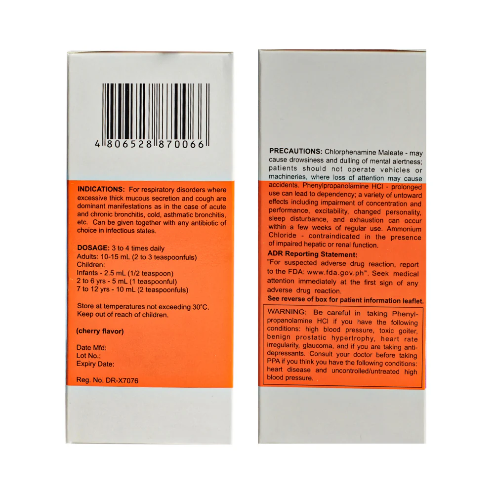 Glychlor Syrup 120ml - Image 2