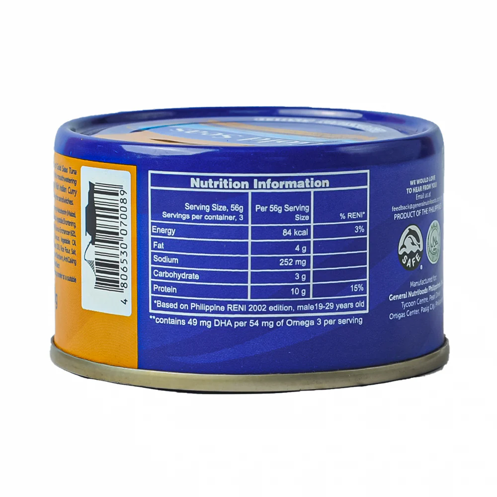 Gold Seas Tuna Chunks In Mild Indian Curry 90g - Image 2