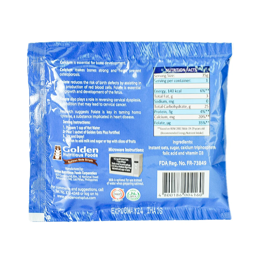 Golden Oats Plus Calcium & Folate 35g - Image 2
