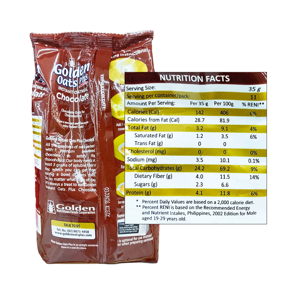 Golden Oats Plus Chocolate 400g - Image 2
