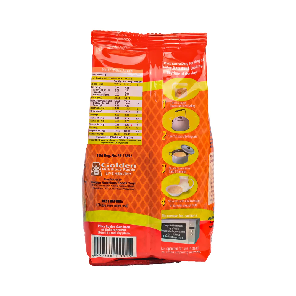 Golden Quick Cooking Oats 200g - Image 2