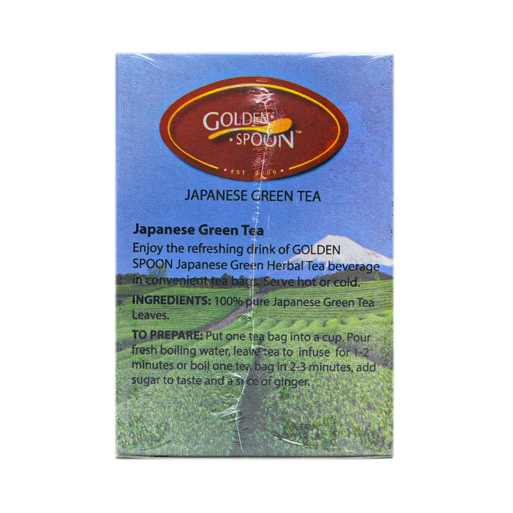 Golden Spoon Herbal Tea Drink Green Tea 2g x 12 Tea Bags - Image 2