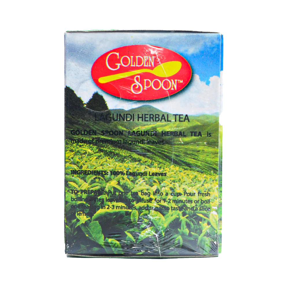 Golden Spoon Herbal Tea Drink Lagundi 2g x 12 Tea Bags - Image 2
