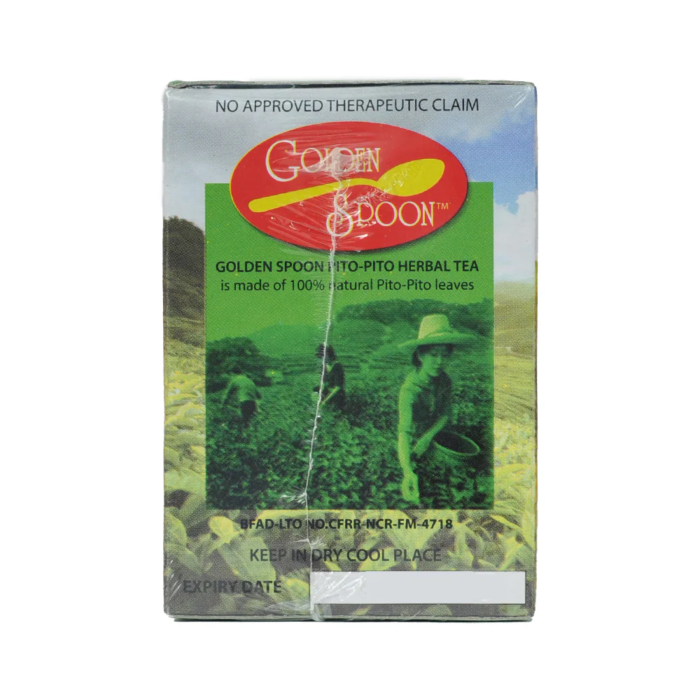 Golden Spoon Herbal Tea Drink Pito-Pito 2g x 12 Tea Bags - Image 3