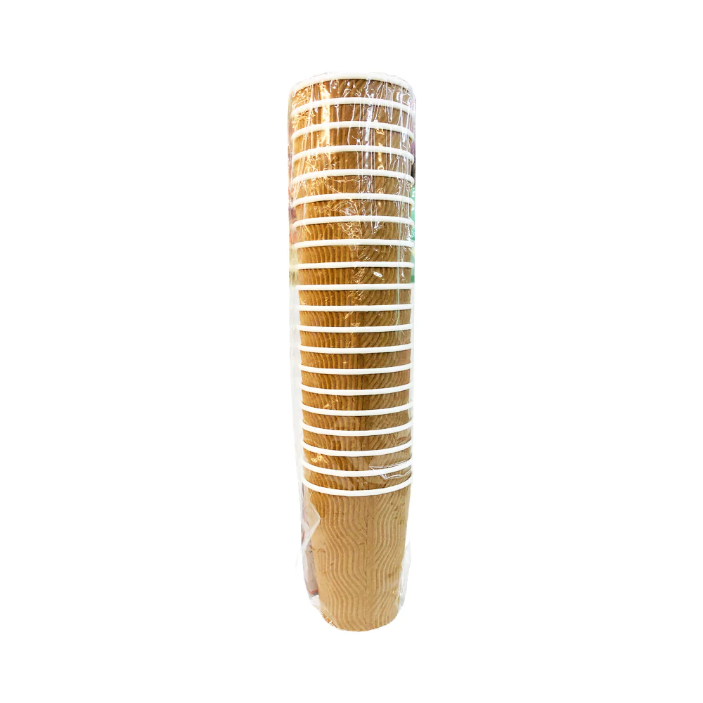 Golden Swan Paper Cups Rippled Kraft 20's - Image 4