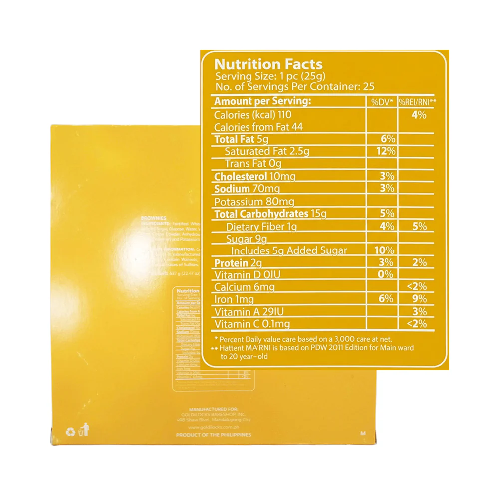 Goldilocks Brownies Classic Box - Image 3