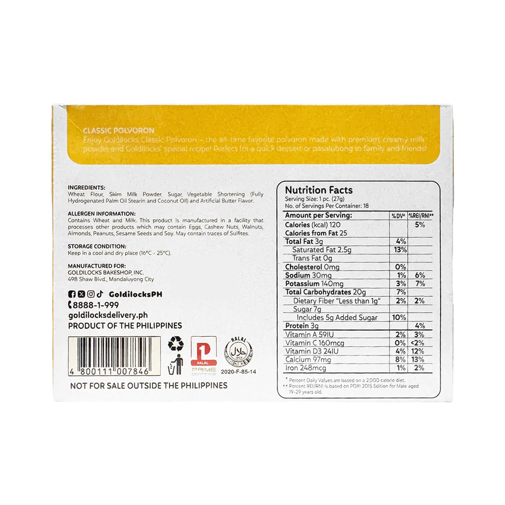 Goldilocks Classic Polvoron Box 486g - Image 4