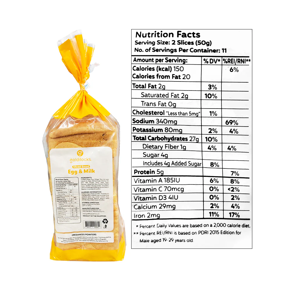 Goldilocks Egg And Milk Bread 550g - Image 3