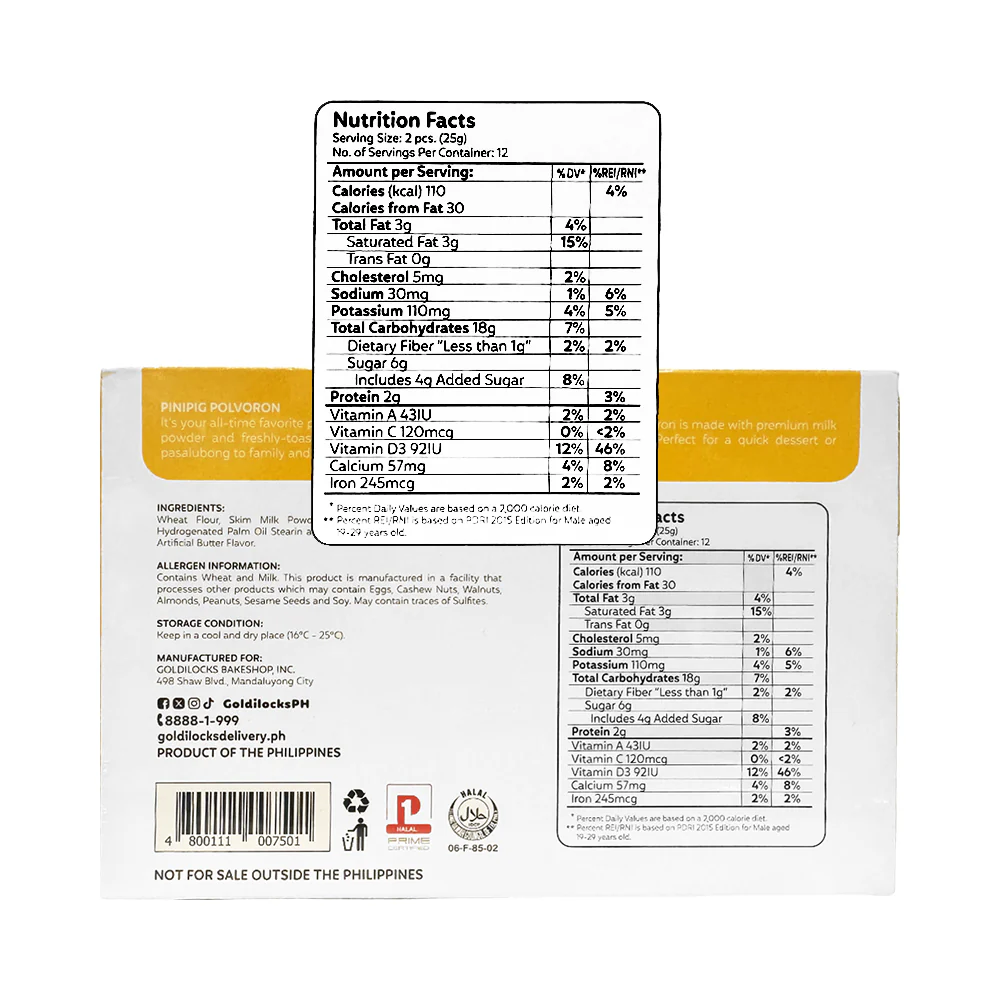Goldilocks Pinipig Polvoron Box 300g - Image 3