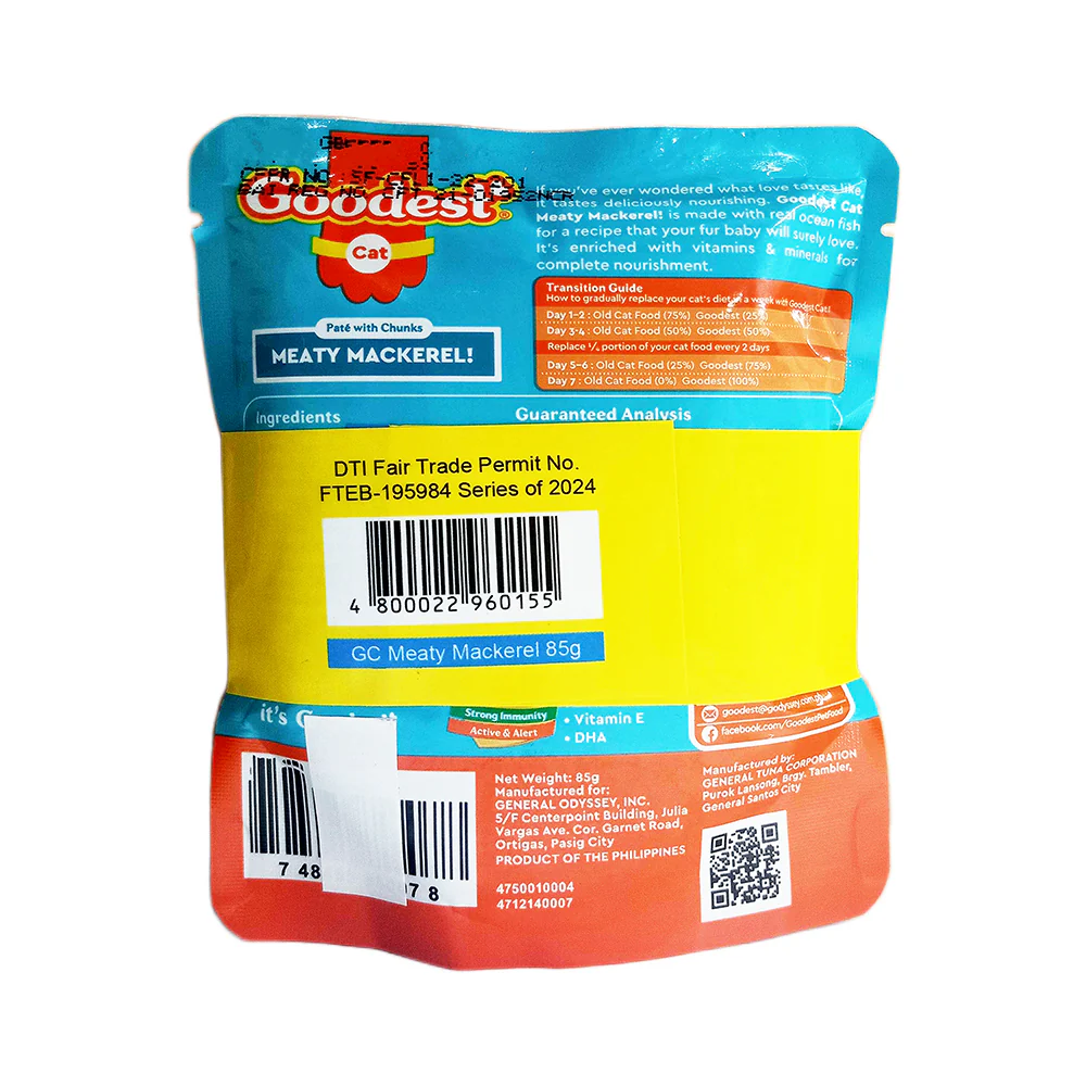 Goodest Cat Meaty Mackerel 85g - Image 2