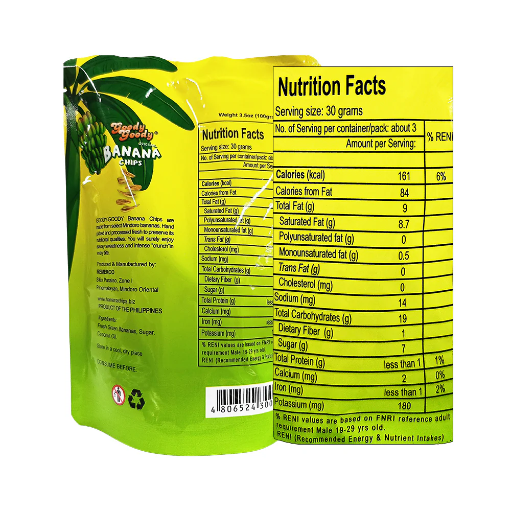 Goody Goody Banana Chips 100g - Image 2