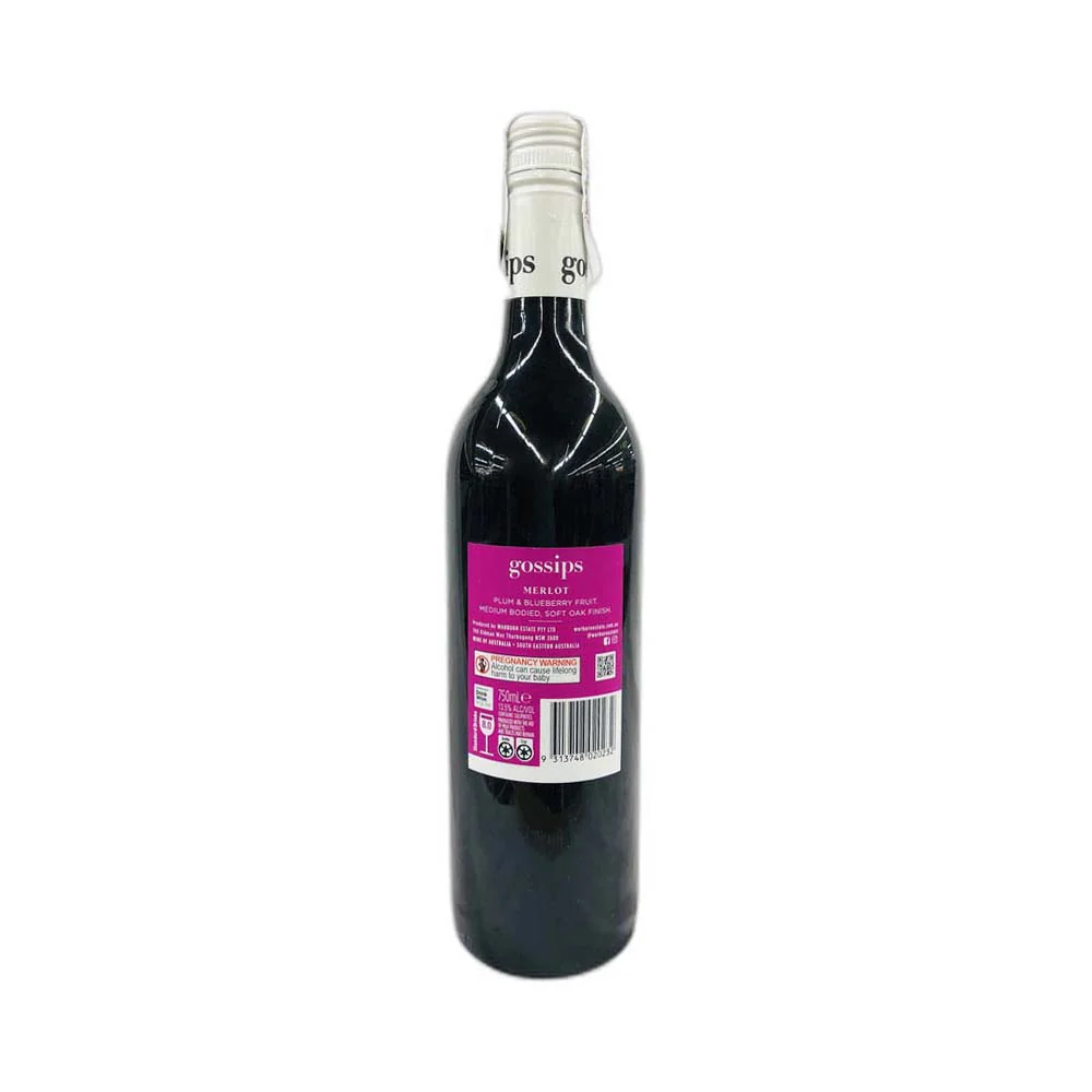Gossips Red Wine Merlot 750ml - Image 3