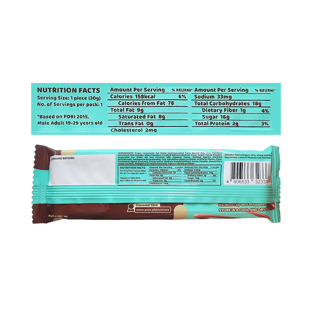 Goya Bar Black Cookie Crunch 30g - Image 2