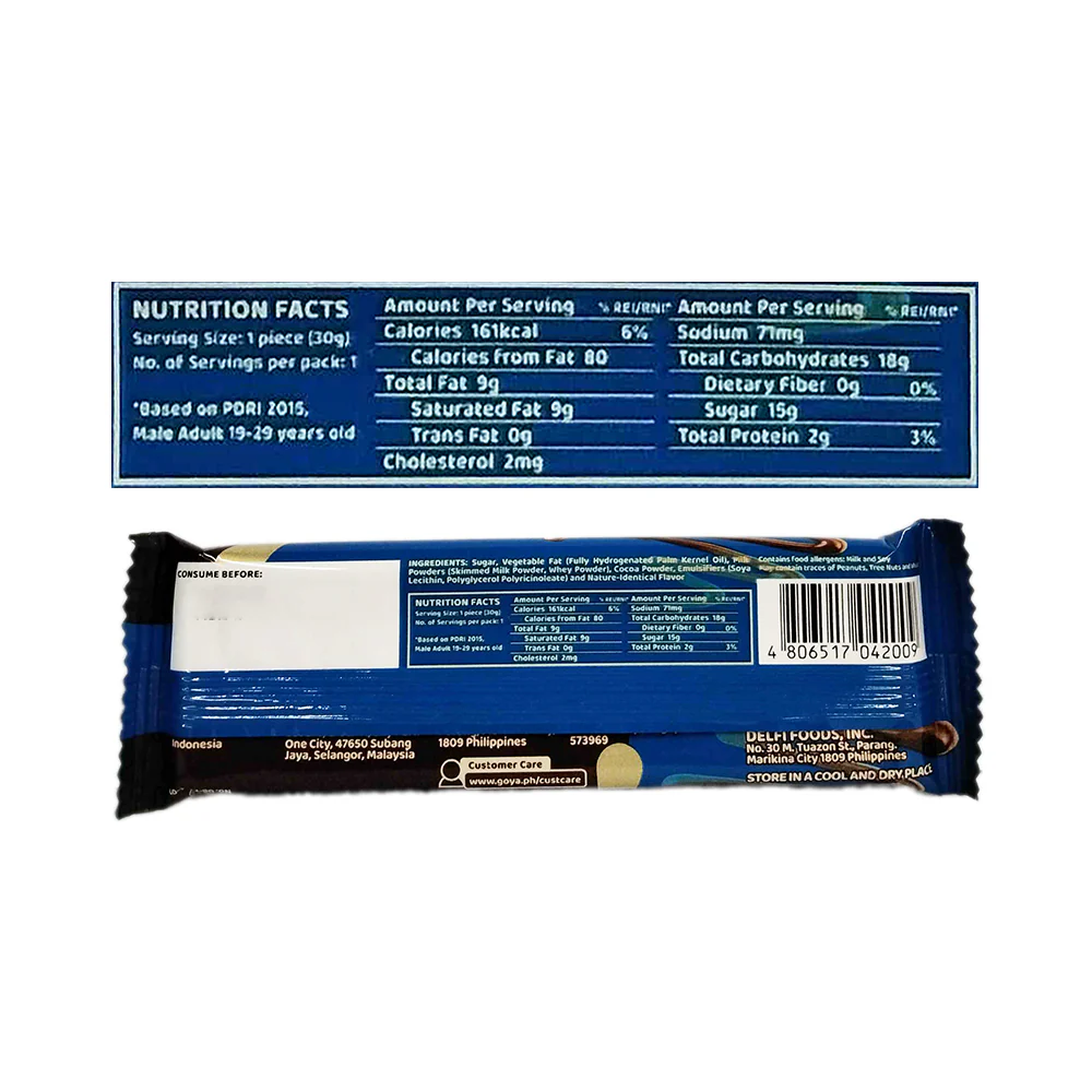 Goya Bar Milk Chocolate 30g - Image 2