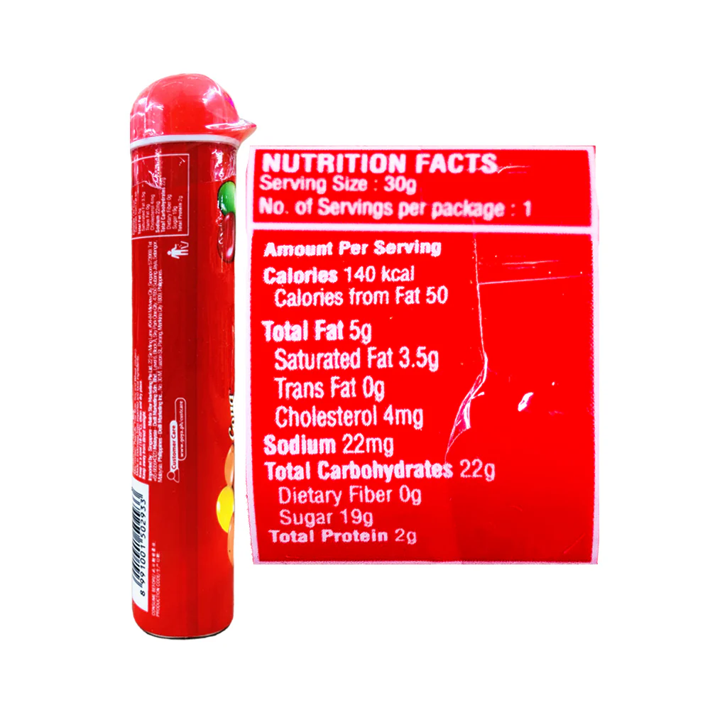 Goya Bits Milk Chocolate and Candy Shell Minis Tube 40g - Image 2