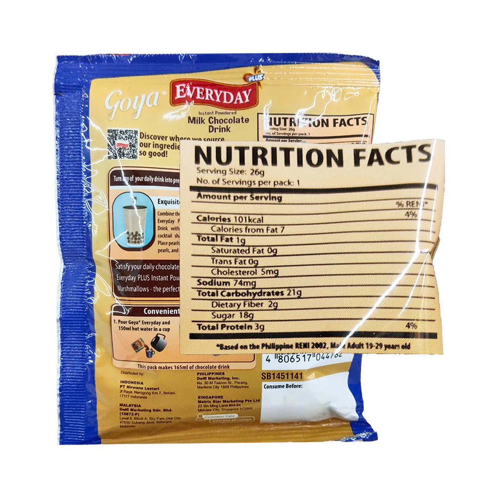 Goya Everyday Powdered Chocolate Drink Marshmallow 26g - Image 2