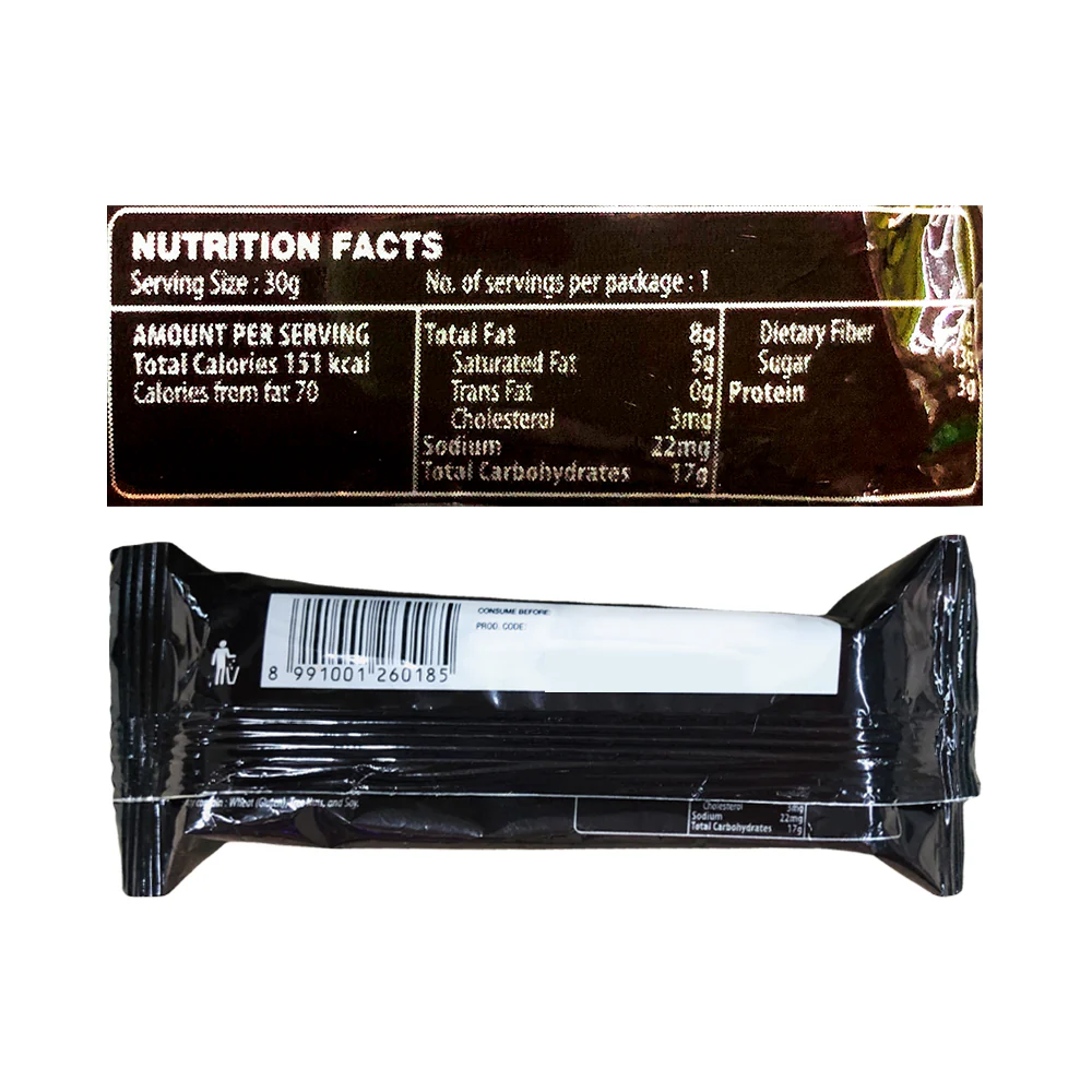 Goya Nockers Bar Caramel Nougat With Nuts 30g - Image 2